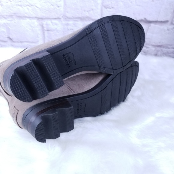 Sorel Lolla Chelsea ash brown boots ankle NEW - Picture 7 of 8